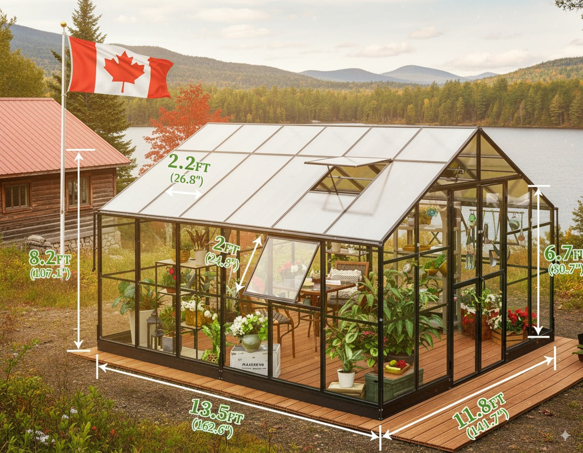 Mearal Greenhouse Model S - 13.5 ft. x 12 ft.